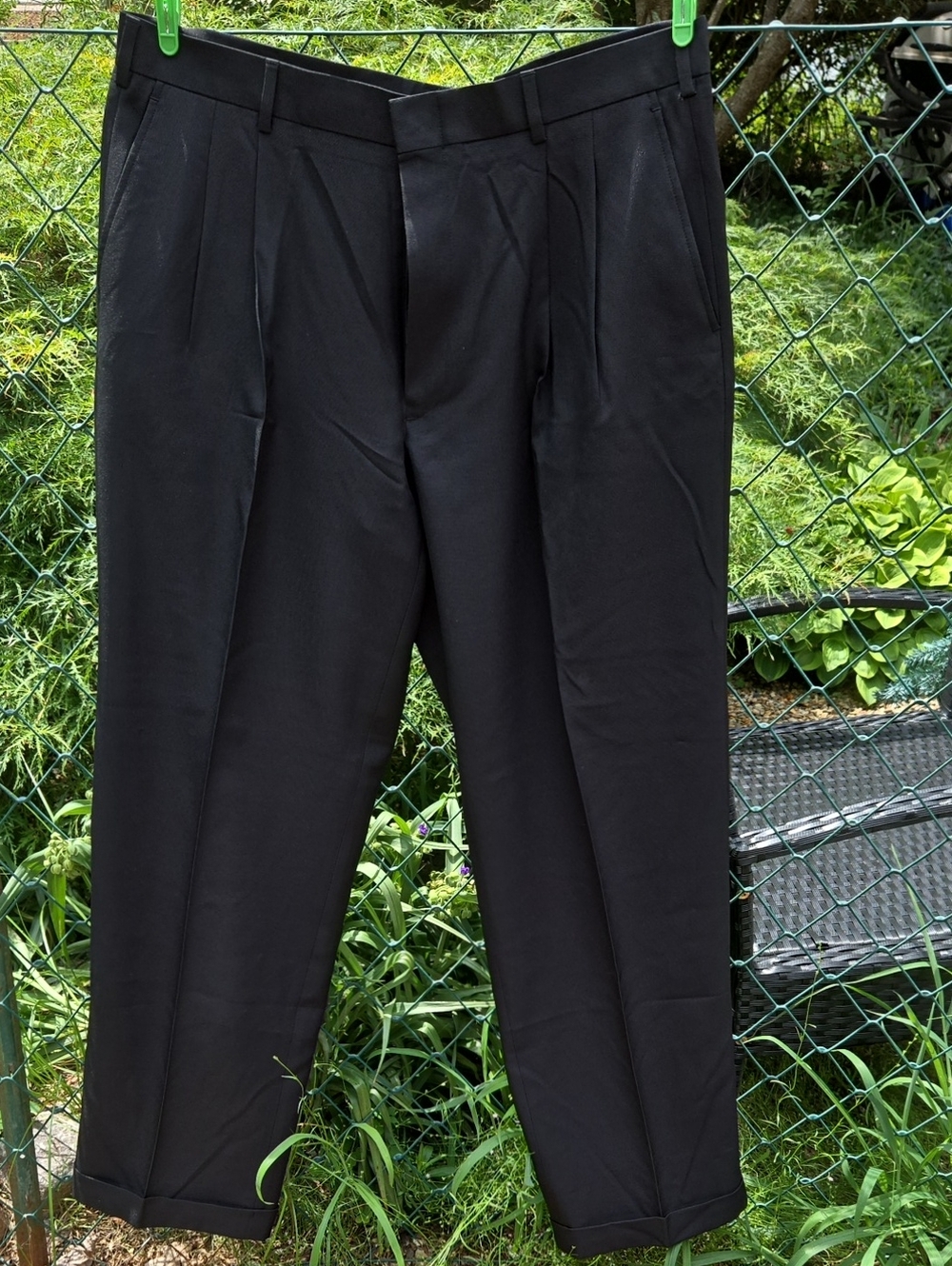 Perry Ellis Black Pleated Dress Pants